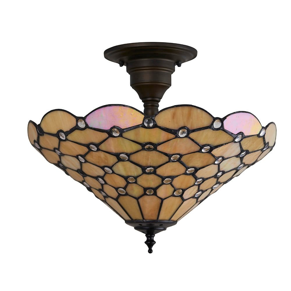 Pearl 3Light Semi-Flush Fitting