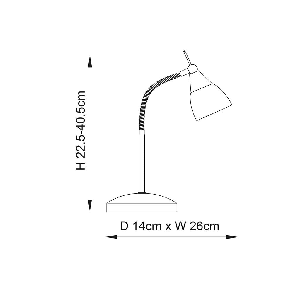 Range Touch Table Lamp in Antique Brass