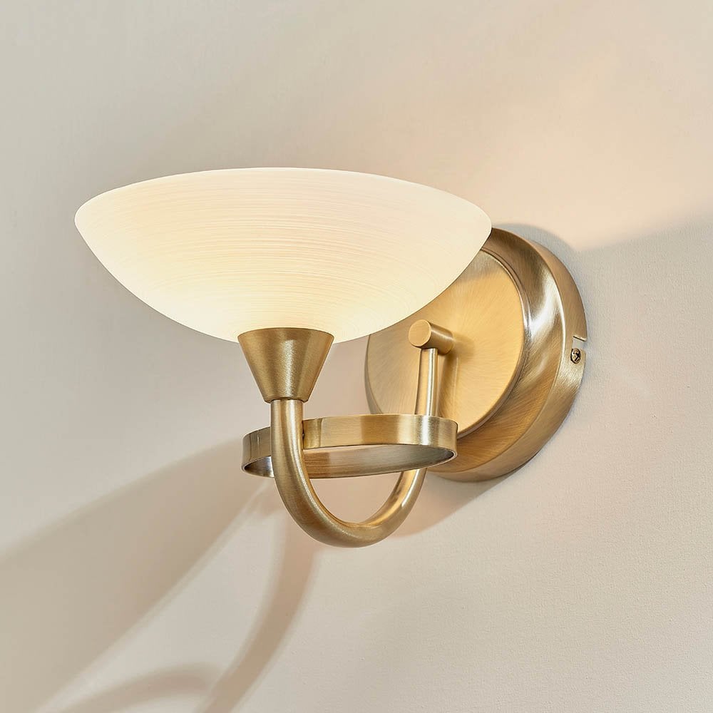 Cagney Wall Light in Antique Brass