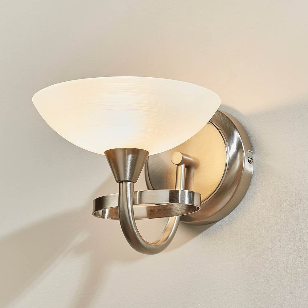 Cagney Wall Light in Satin Chrome