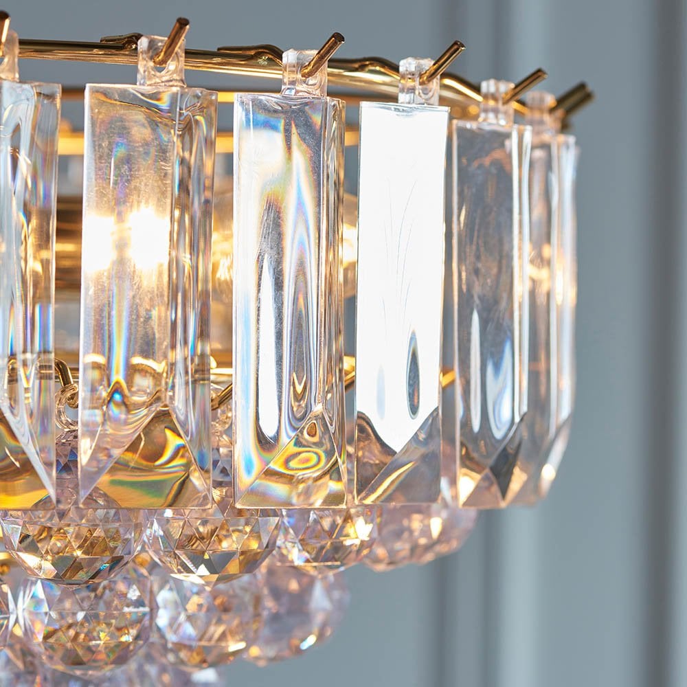 Fargo 3 Light in Brass Finish D 380mm