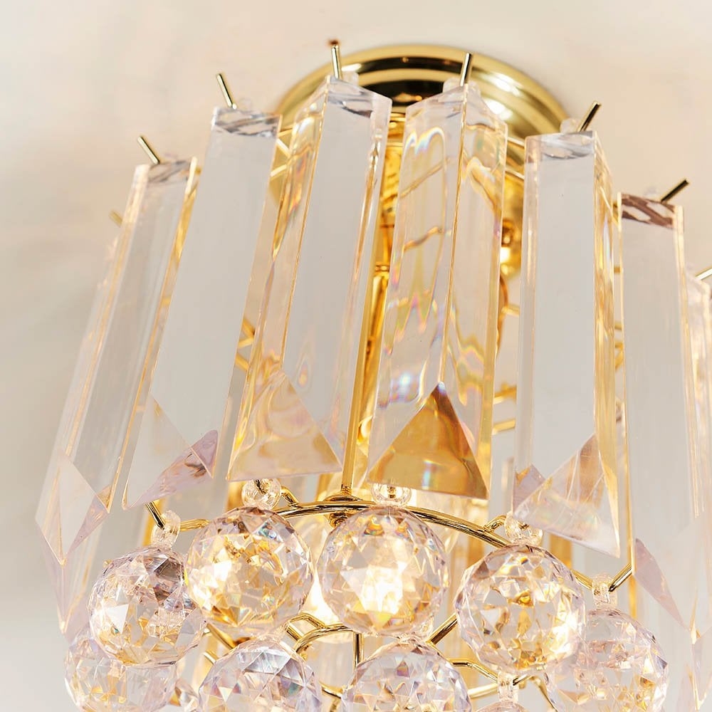 Fargo 2 Light Flush in Brass Finish