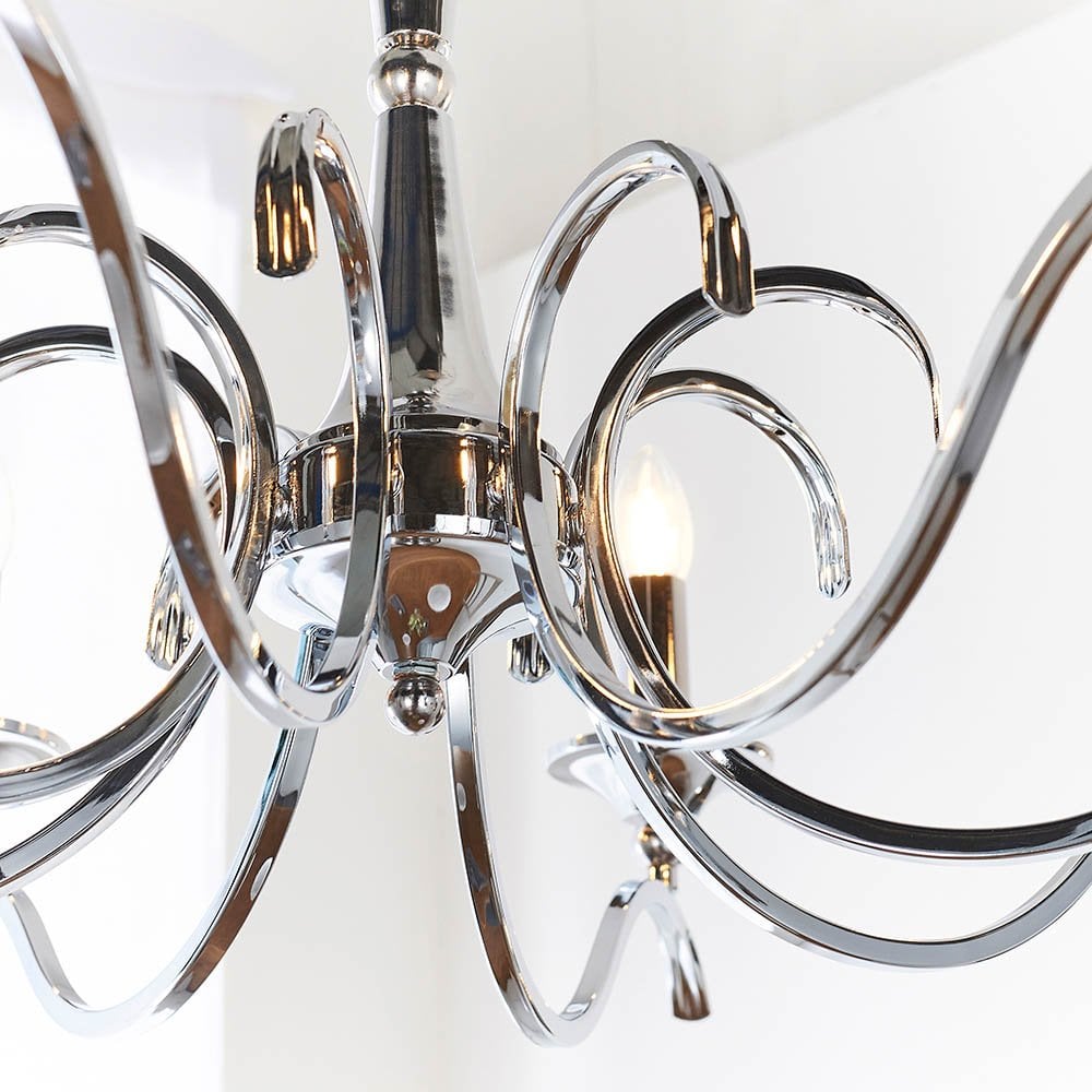 Kora 8 Light in Chrome Finish