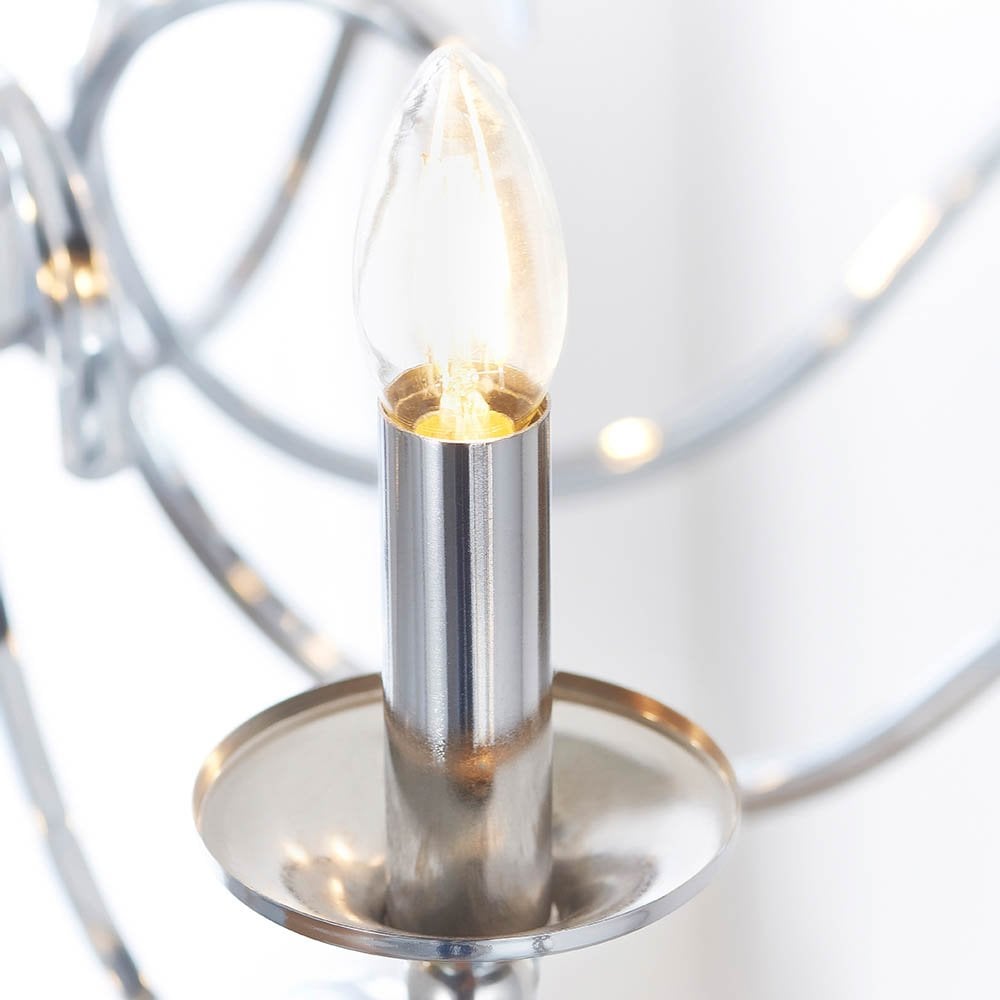 Kora 8 Light in Chrome Finish