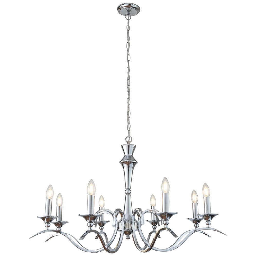 Kora 8 Light in Chrome Finish