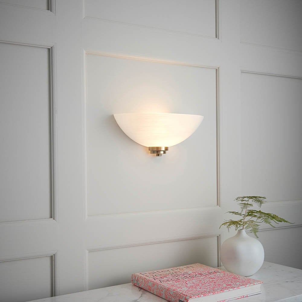 Welles Antique Brass Wall Light