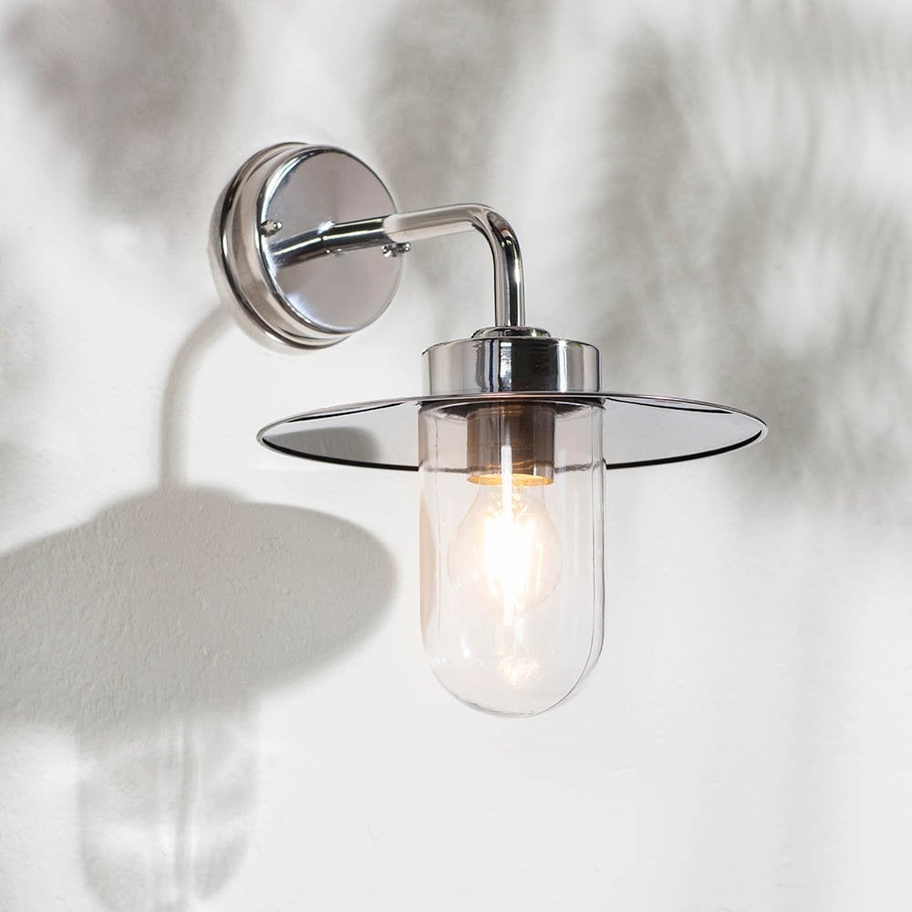 Addison Outdoor Wall Light in Stainless Steel IP44 42W