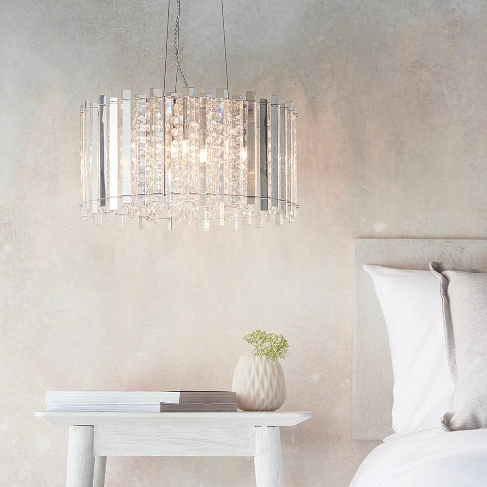 Hanna Crystal 5 Light Pendant