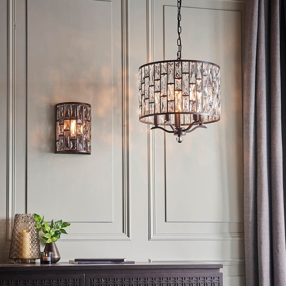 Belle Wall Light in Dark Bronze Finish