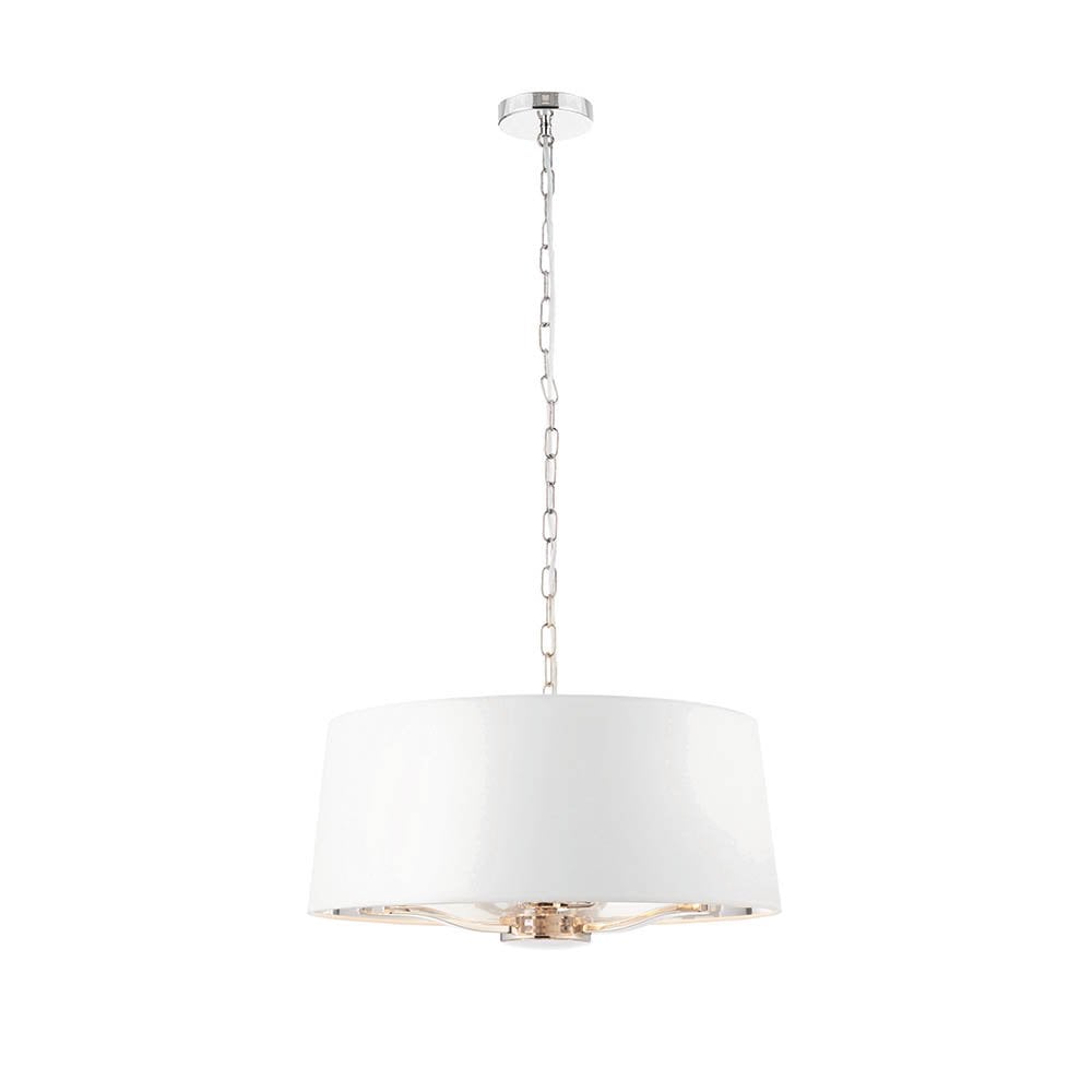 Harvey 3 Light with Drum Shade in Nickel