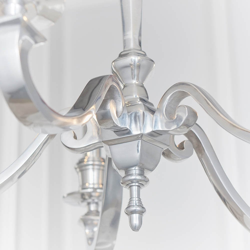 Finsbury 5 Light Pendant in Polished Alumium Finish