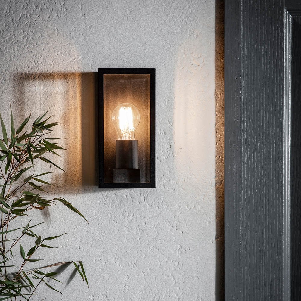 Oxford Outdoor Wall Lantern Black IP44