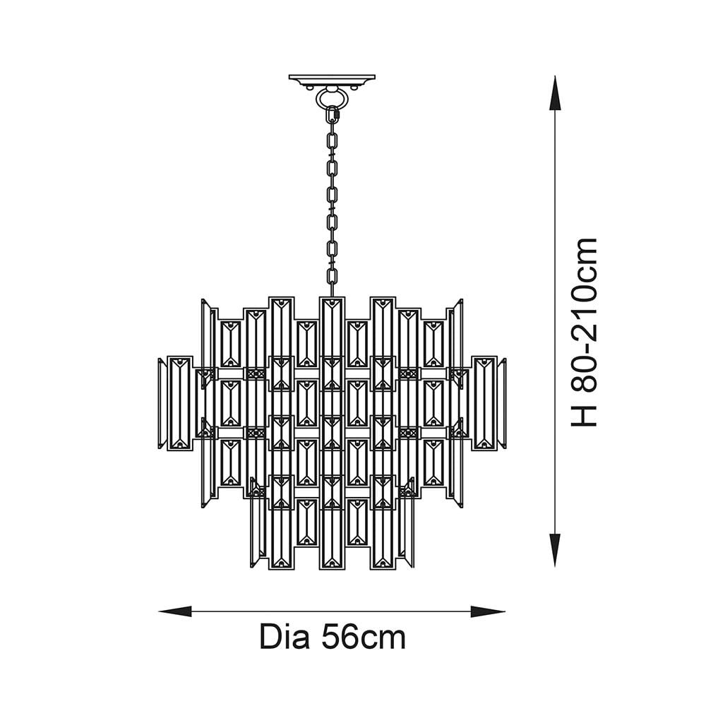 Viviana 12 Light Pendant
