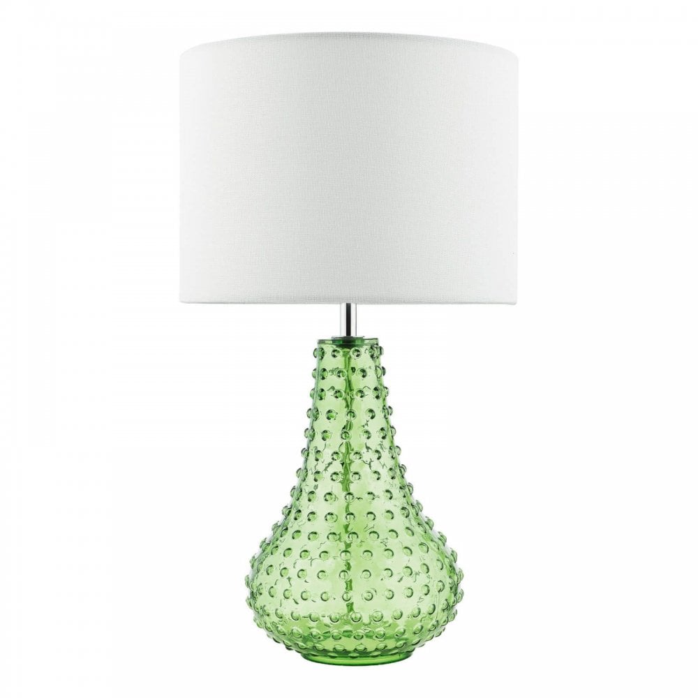 Kristina Green Glass Table Lamp C/W Shade