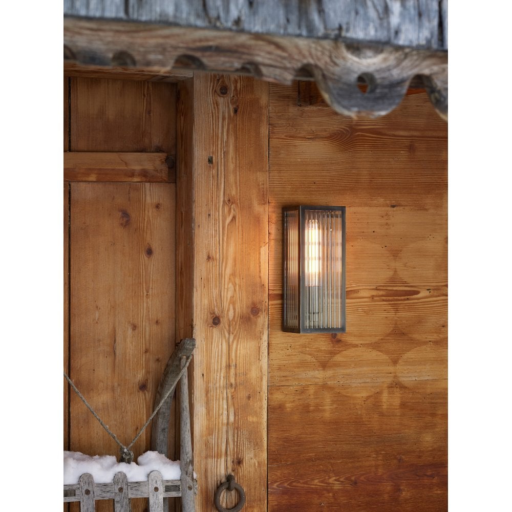 Keegan Wall Light Rubbed Bronze Small IP44