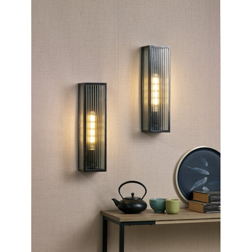 Keegan Wall Light Rubbed Bronze Large IP44