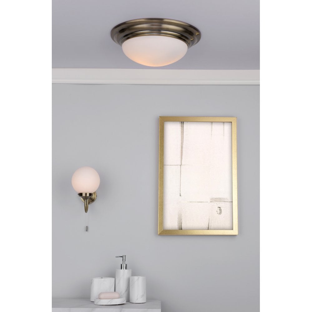 Barclay 1-Light Antique Brass Wall Bracket