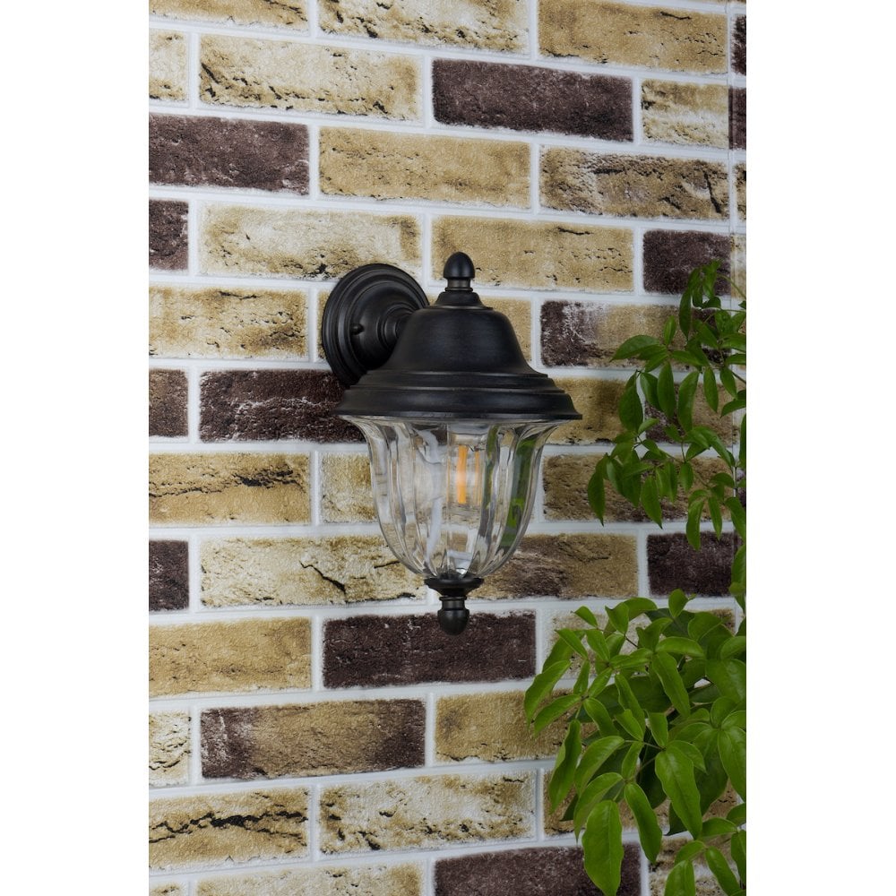 Aldgate Wall Light Outdoor Black Gold