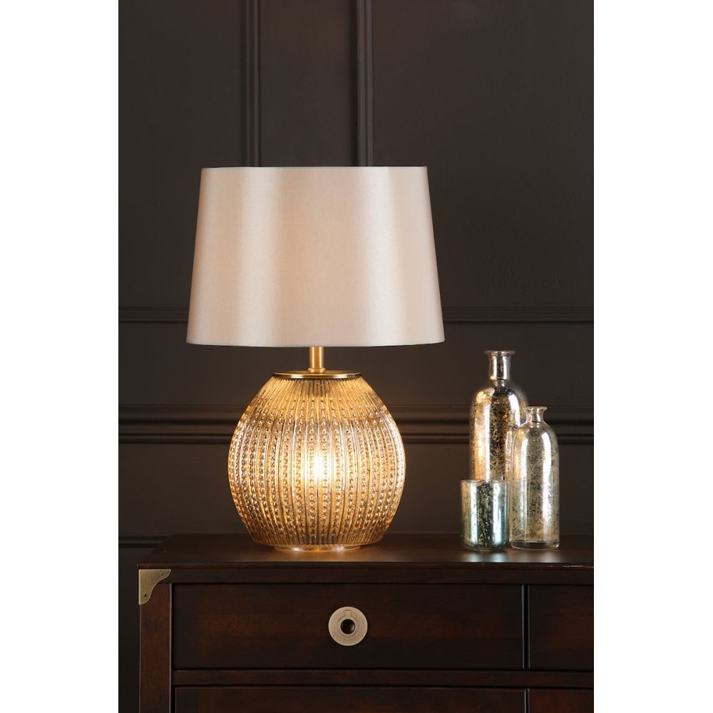 Sonia Antique Silver Table Lamp