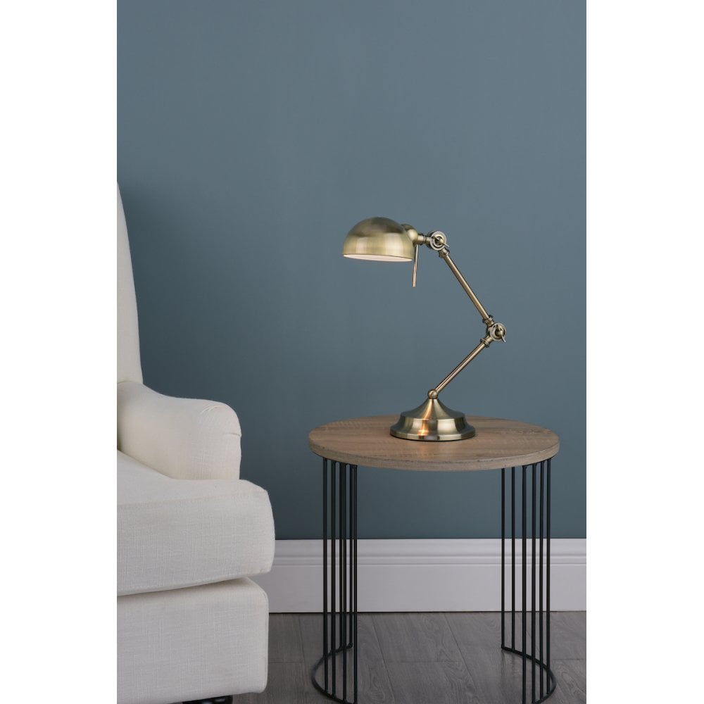 Ranger Table Lamp in Antique Brass