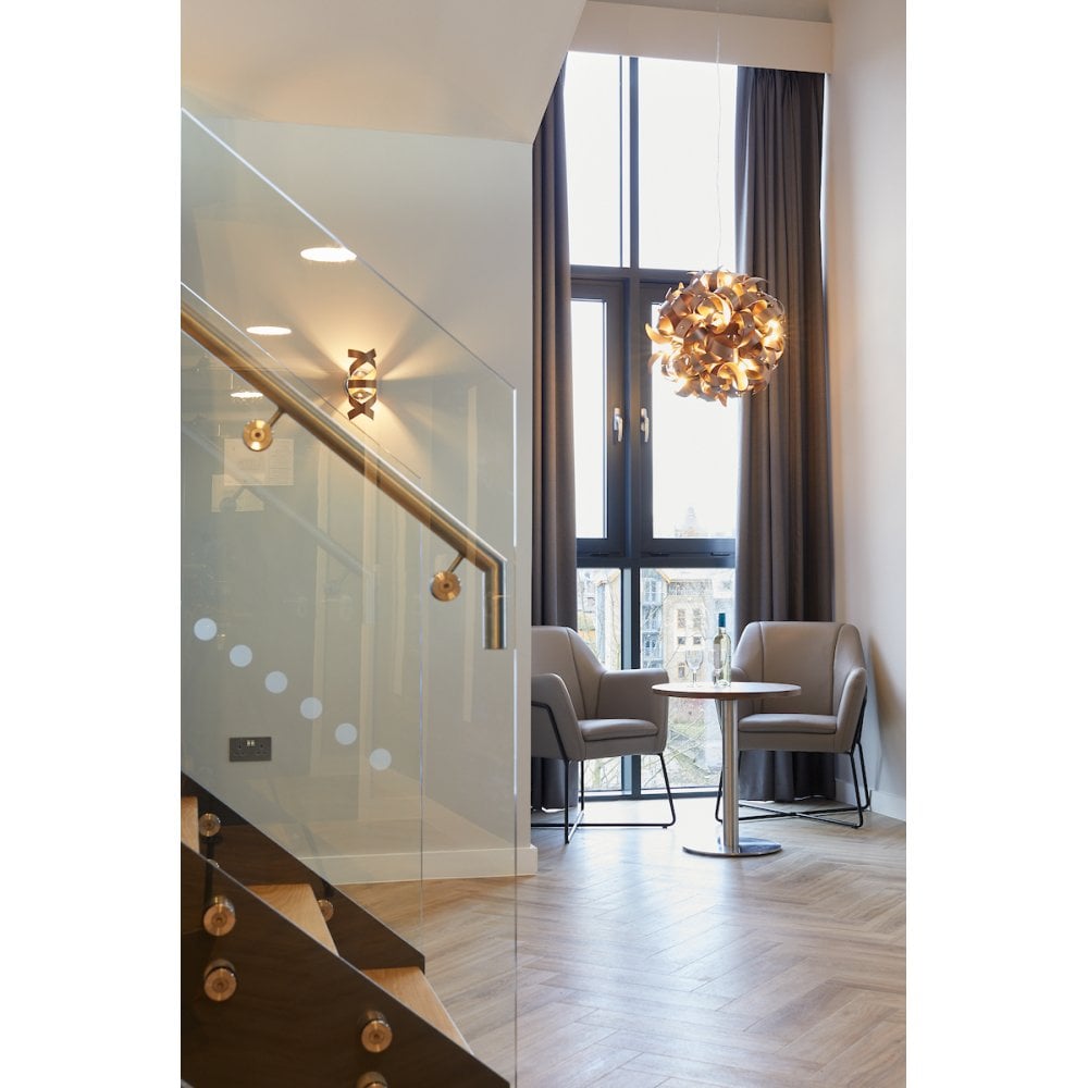 Rawley 12 Light Ribbon Pendant in Brushed Copper