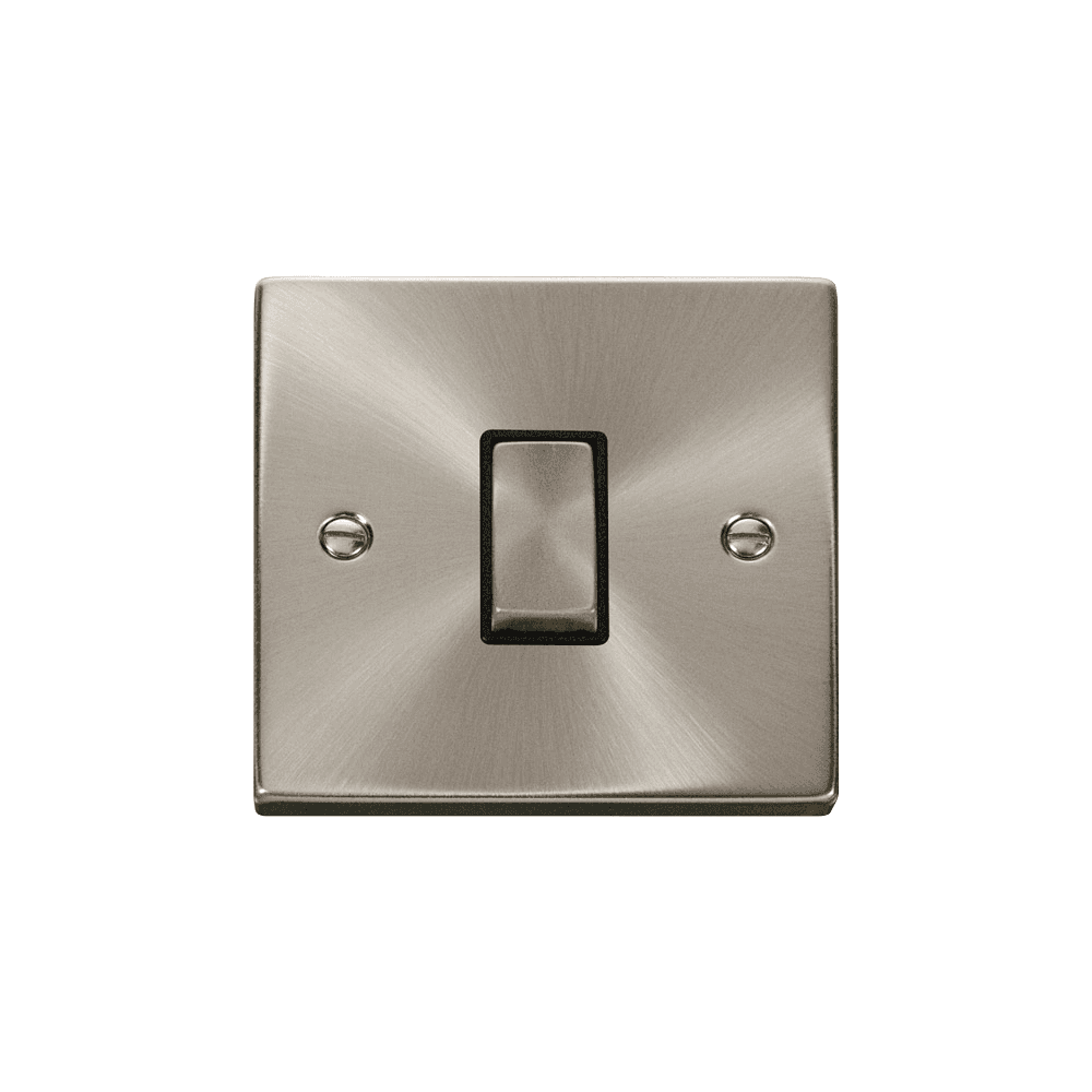 Satin Chrome 1 Gang 2 Way Switch