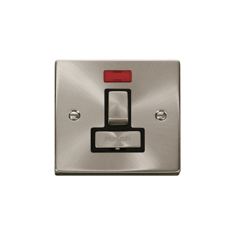 Satin Chrome FCU Switch with Neon