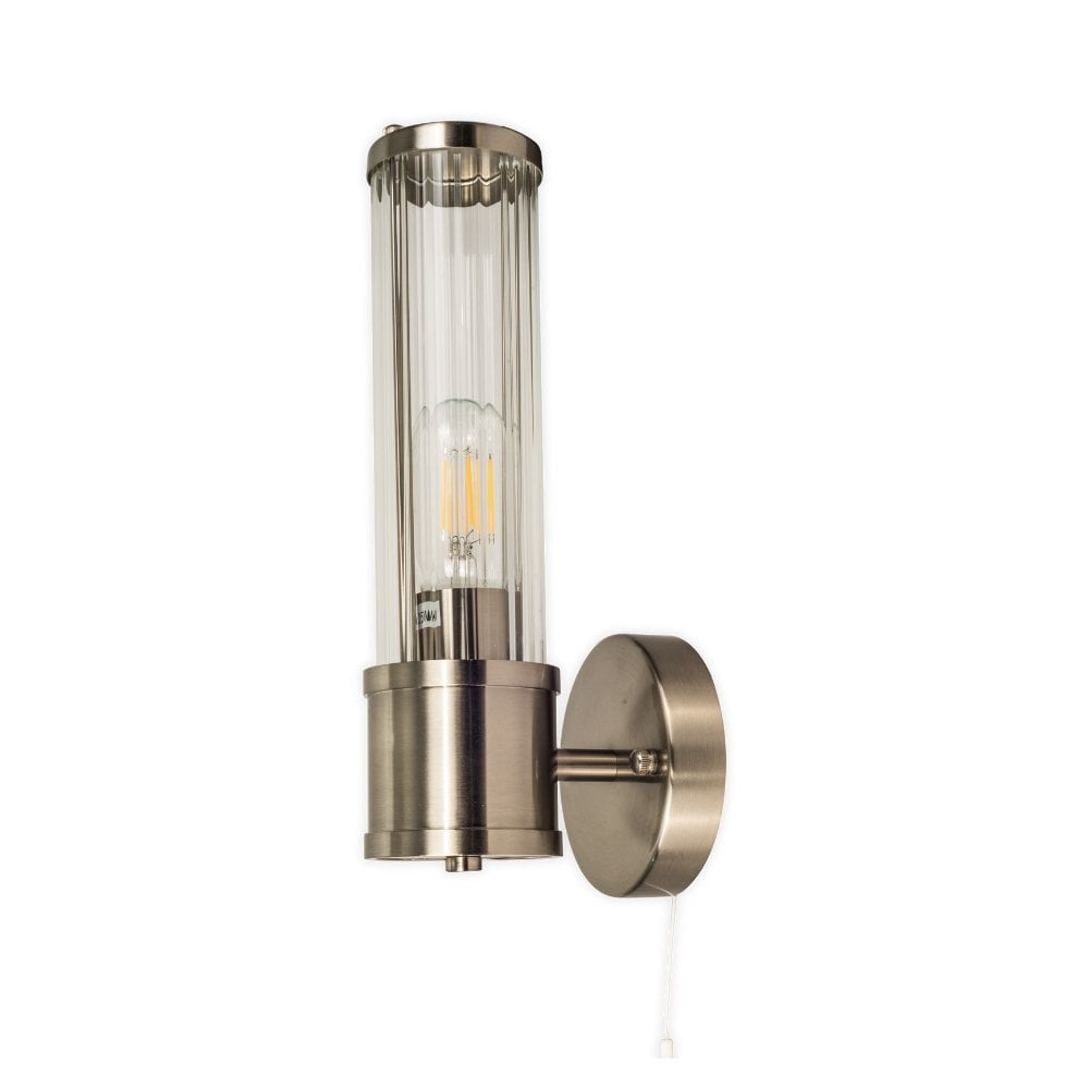 Eleanor Satin Chrome Bathroom Wall Light IP44
