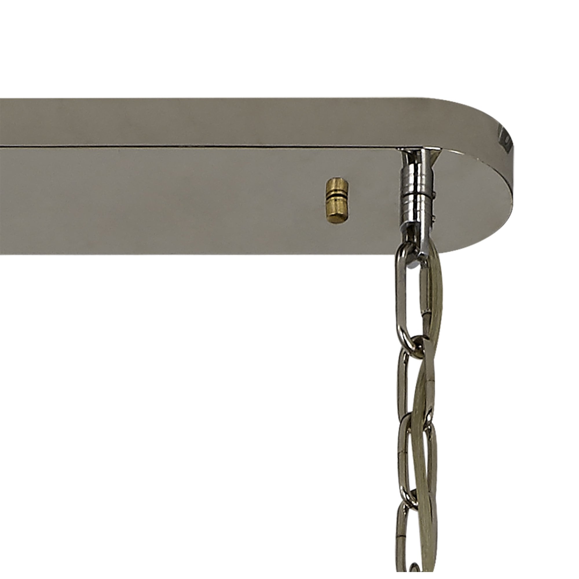 Donard Polished Nickel 5 Light Bar Pendant with Clear Glass