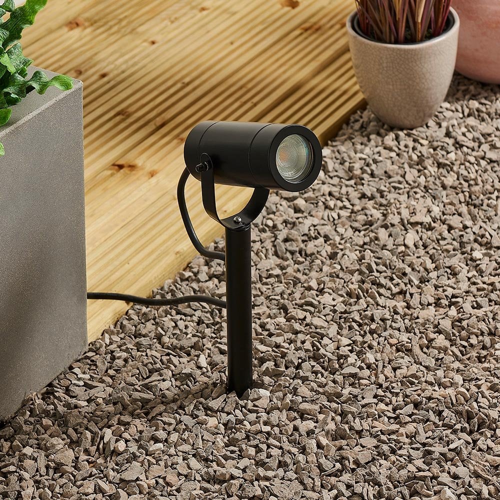 Palin Spike Light in Matt Black 310mm IP44