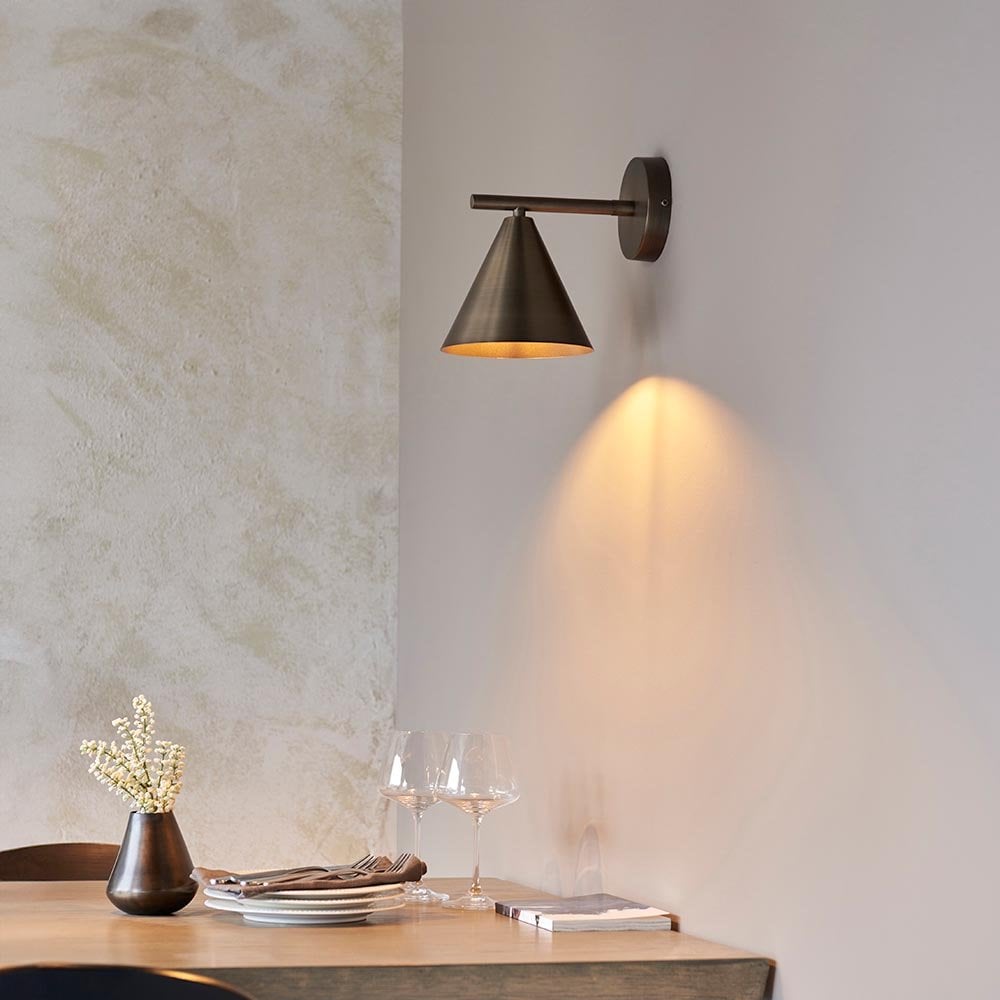 Cape Wall Light in Antique Bronze