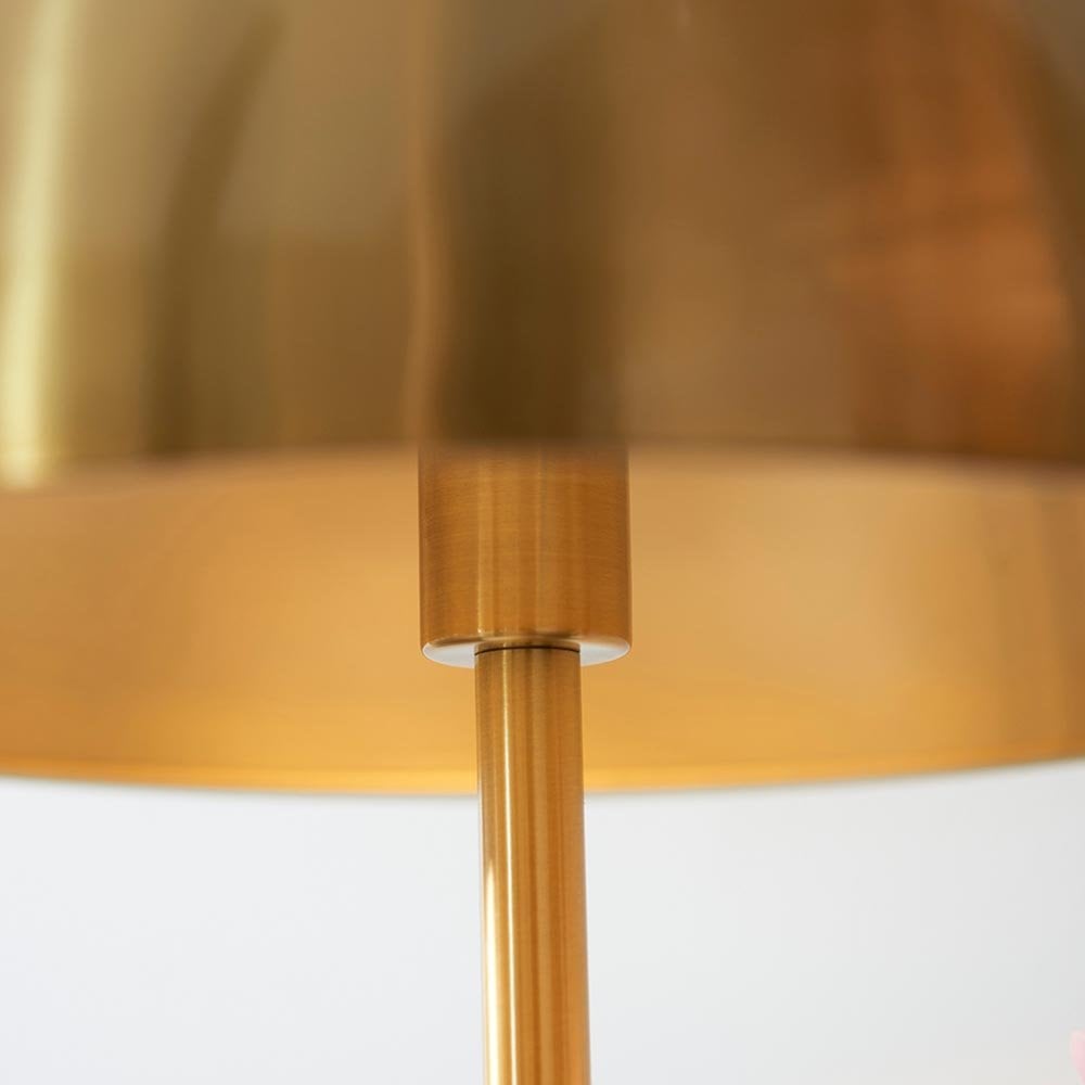 Emily Aged Brass & Marble Table Lamp