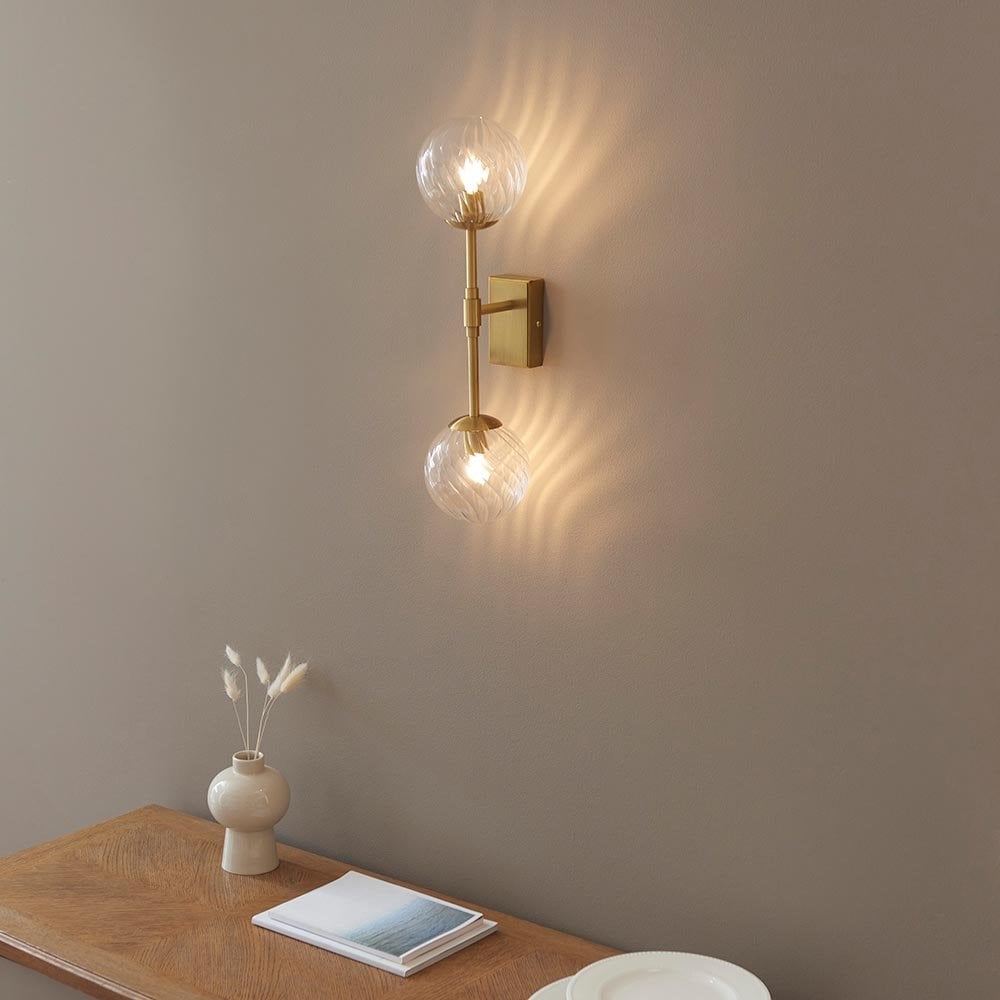 Ben 2 Light Brass Wall Fitting