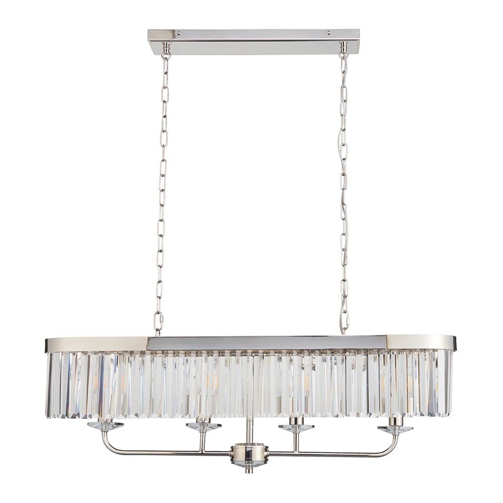 Carol Bright Nickel & Crystal Linear Pendant