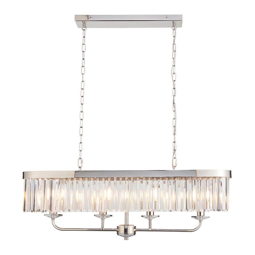Carol Bright Nickel & Crystal Linear Pendant