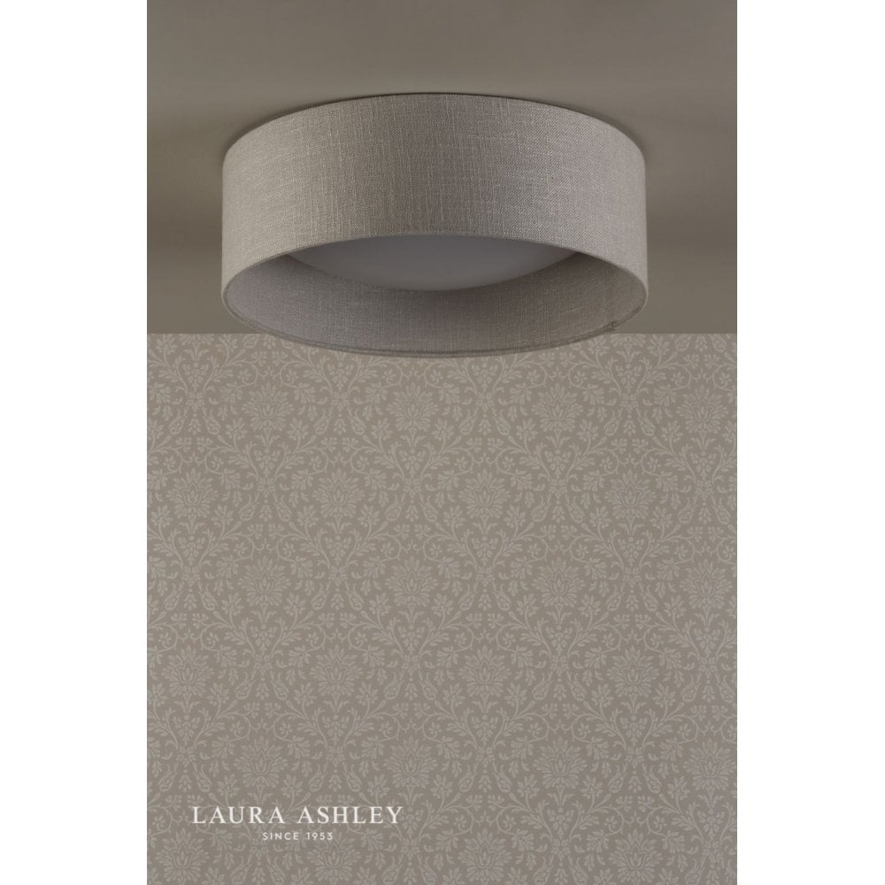Bacall Silver Linen Flush Fitting