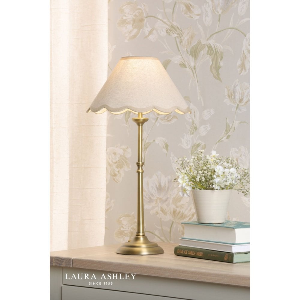 Cordwell Antique Brass Table Lamp C/W Shade