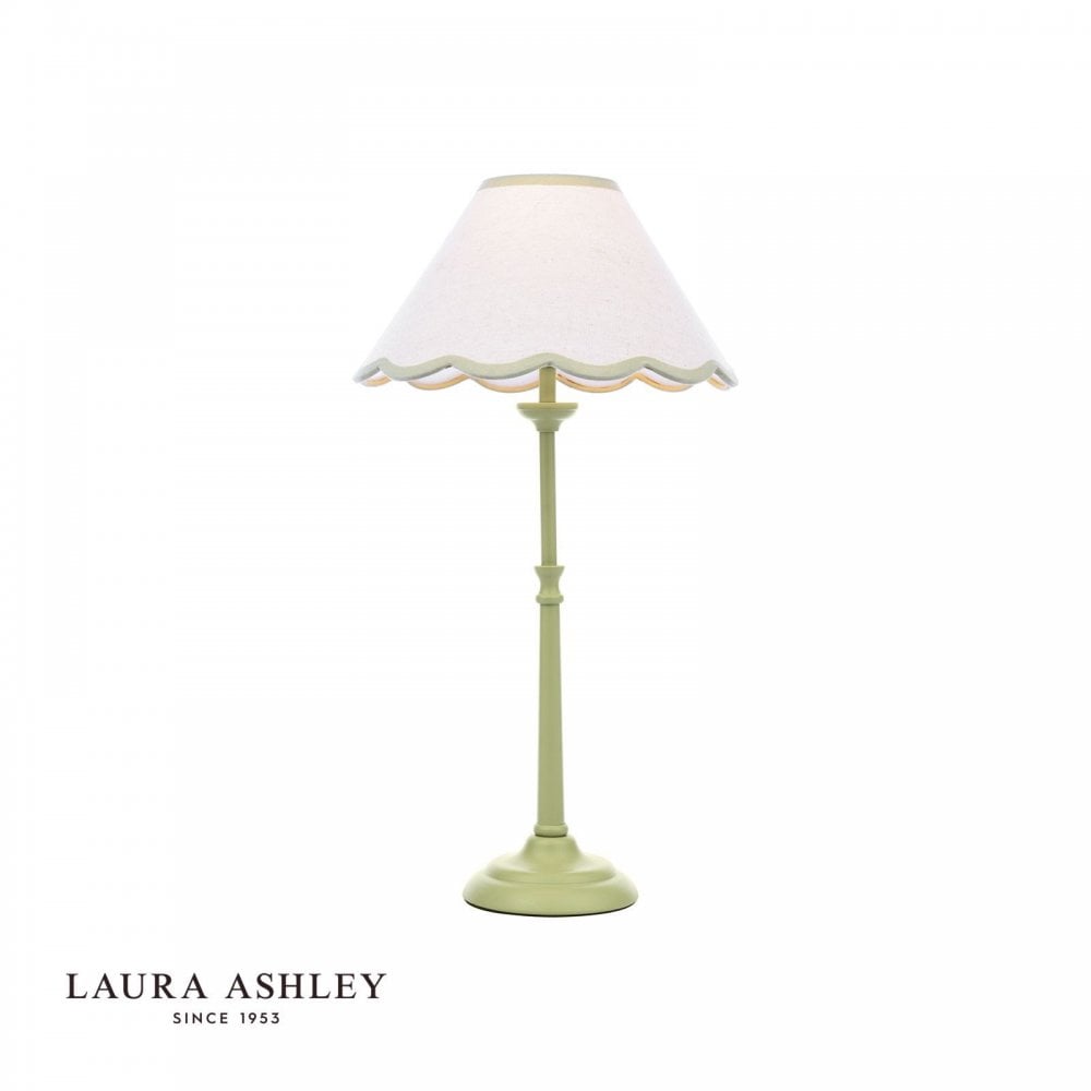 Cordwell Matt Green Table Lamp C/W Shade