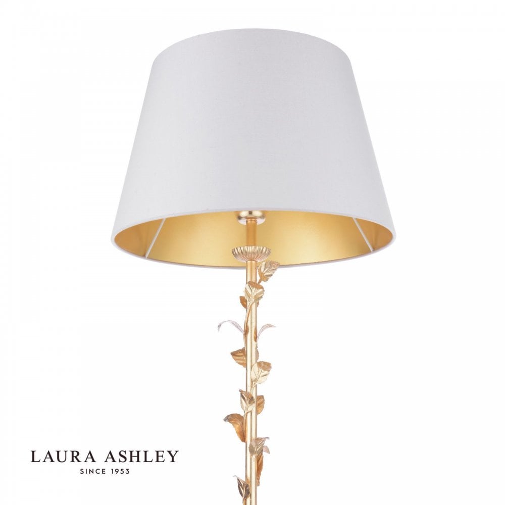 Halton Gold Leaf Floor Lamp C/W Shade
