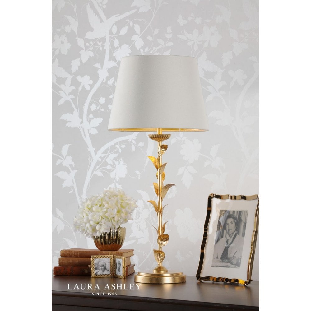 Halton Gold Leaf Table Lamp C/W Shade