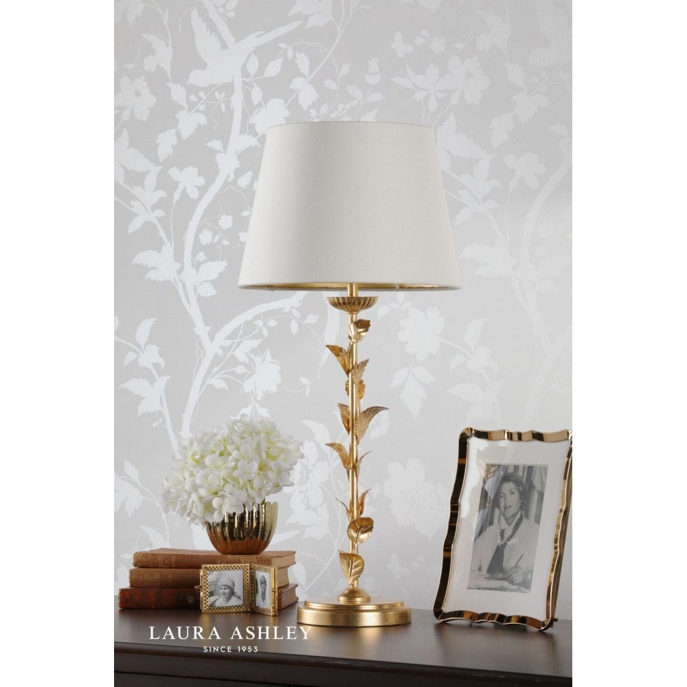 Halton Gold Leaf Table Lamp C/W Shade