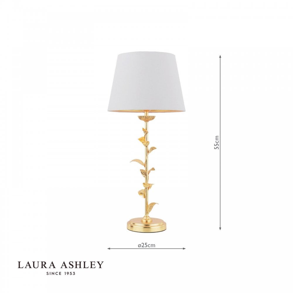 Halton Gold Leaf Table Lamp C/W Shade