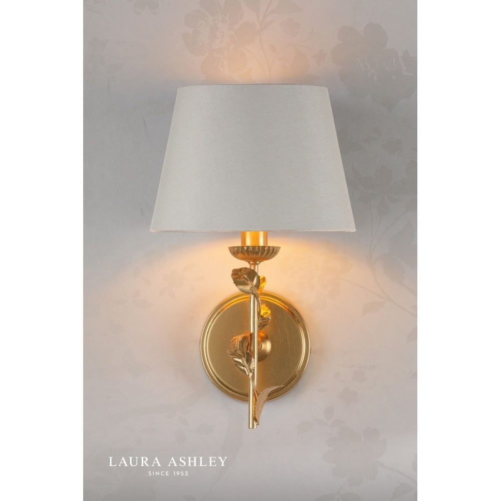 Halton Gold Leaf Wall Light C/W Shade