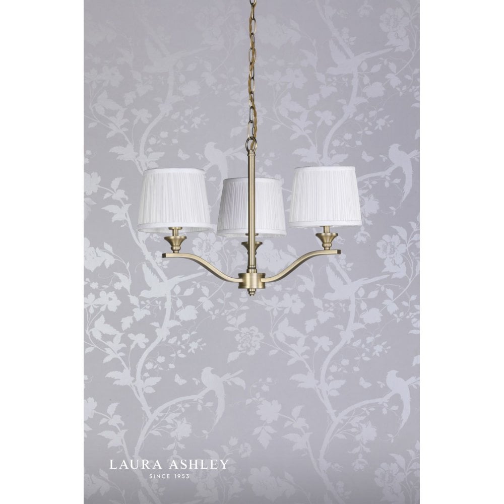 Hemsley 3 Light Antique Brass Ceiling Pendant