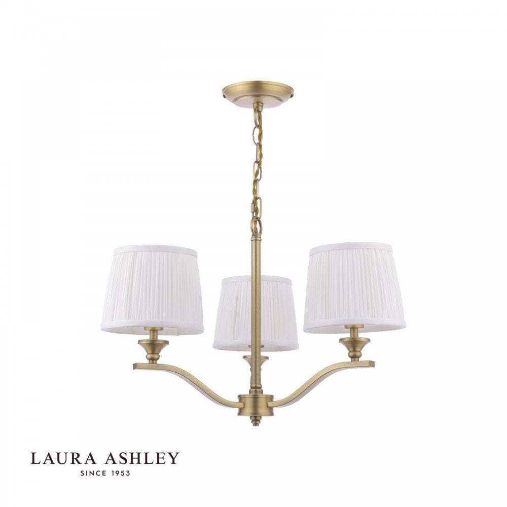 Hemsley 3 Light Antique Brass Ceiling Pendant