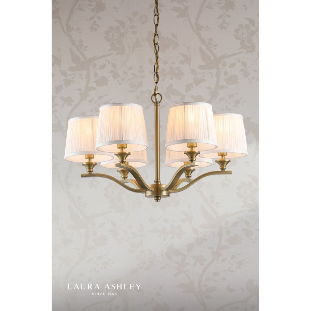 Hemsley 6 Light Antique Brass Ceiling Pendant