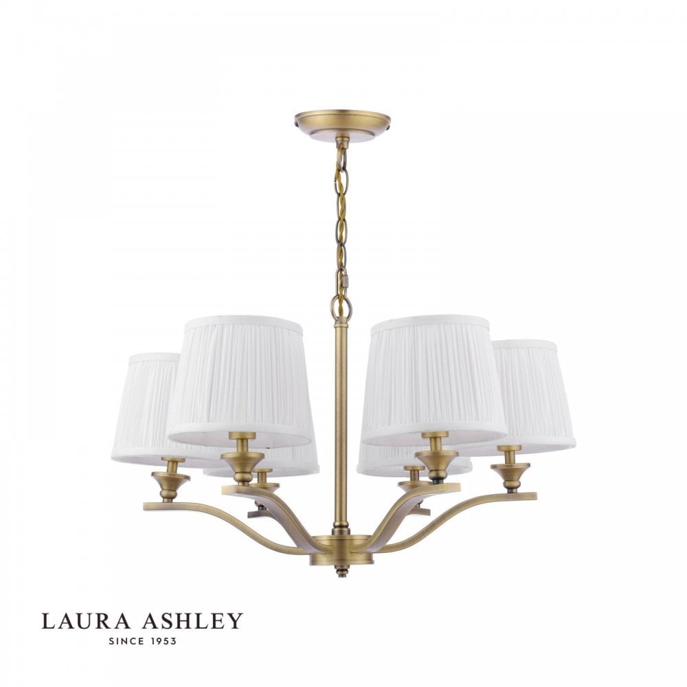 Hemsley 6 Light Antique Brass Ceiling Pendant