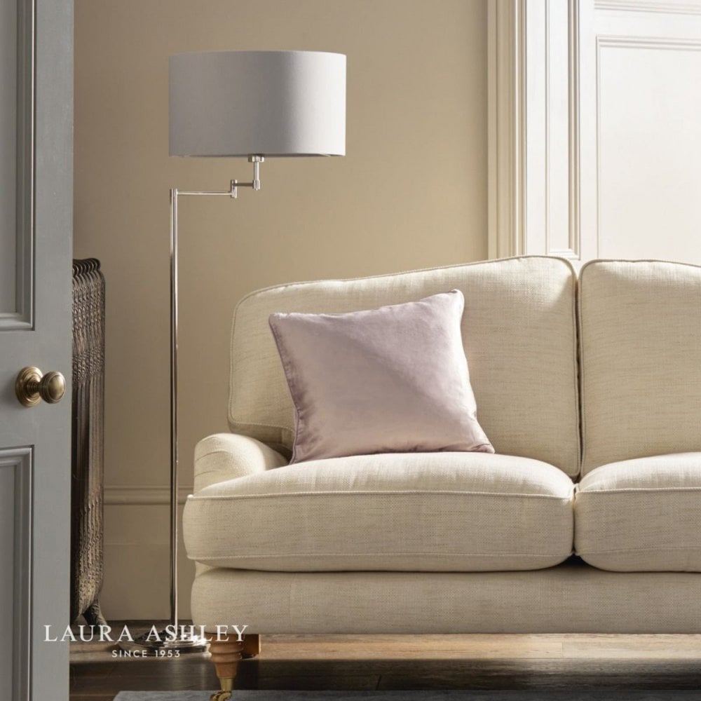 Marlowe Swing Arm Floor Lamp in Polished Nickel