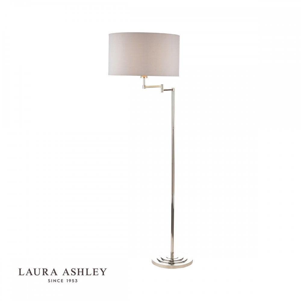 Marlowe Swing Arm Floor Lamp in Polished Nickel