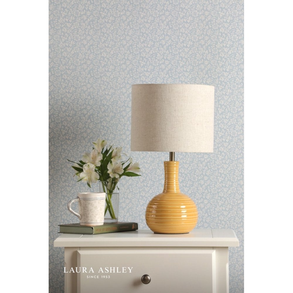 Padley Yellow Ceramic Table Lamp C/W Shade